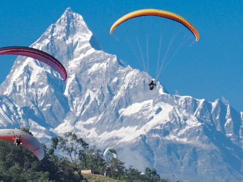 Paragliding in Nepal